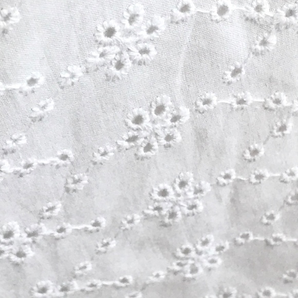 BAR lll Cotton Romper Shorts White Eyelet Bandeau Ruffle Women’s Plus Size 20 1X - Picture 3 of 15